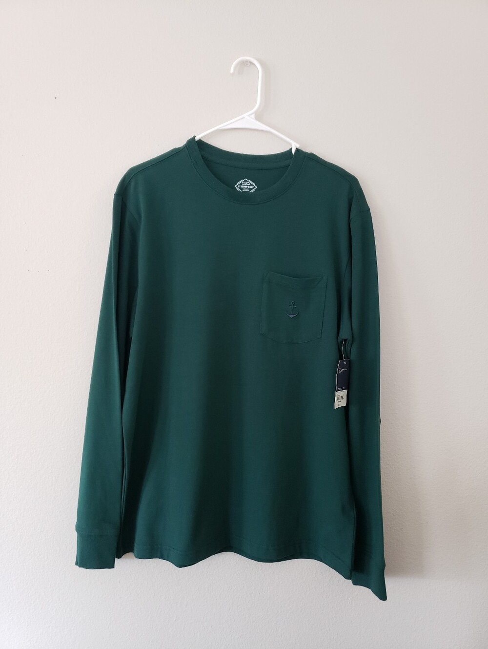 Men's St Johns Bay Long-Sleeve Pocket Tee - Dark Green